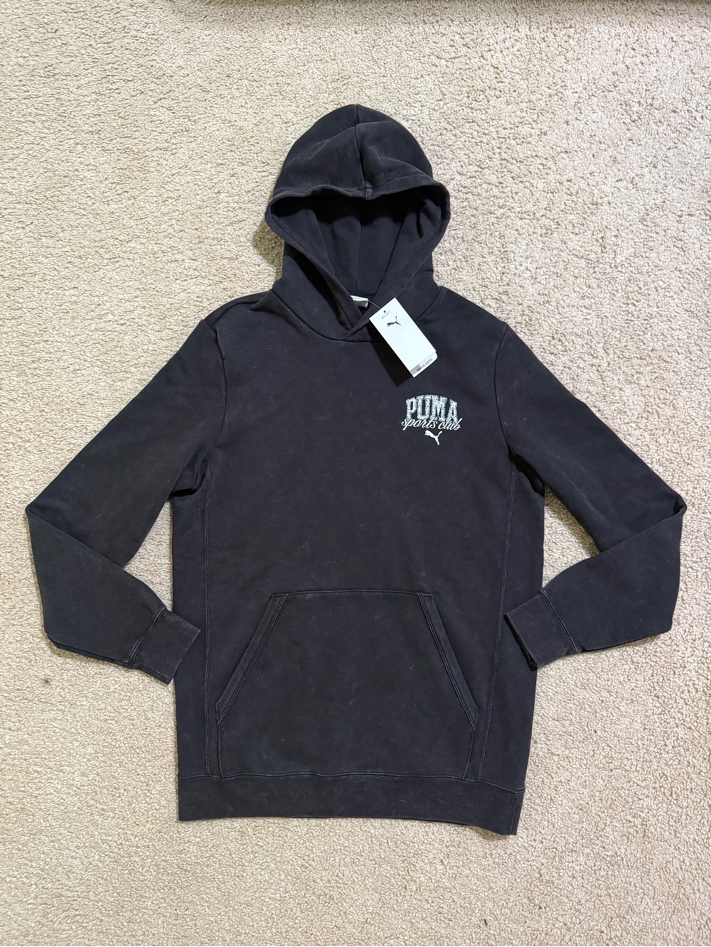 PUMA Class Pack Men's Washed Hoodie Pullover Black 684641 01 Medium New Sz M - Picture 3 of 10